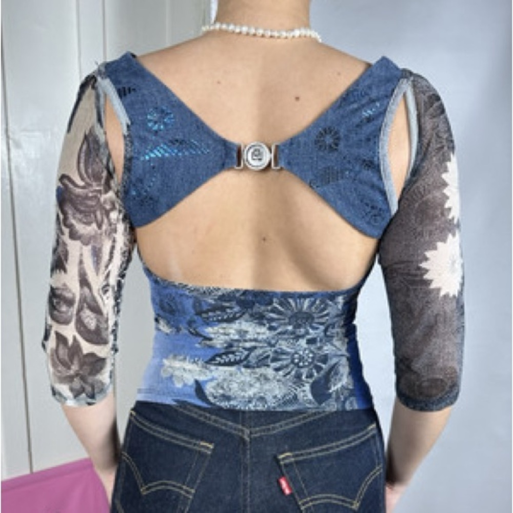LE GATTE JEANS VINTAGE TOP - Picture 3 of 3